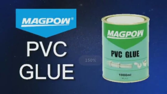 Magpow Mpd155 125ml/Tin Solvente Cloruro de polivinilo Pegamento de cemento de PVC transparente para tuberías de PVC, UPVC y CPVC